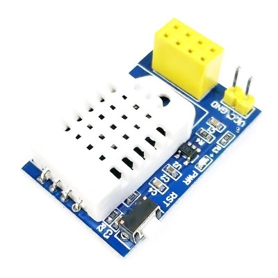 Temperature and humidity sensor with WiFi interface and TASMOTA software, DHT22 sensor, ESP8266 chip.