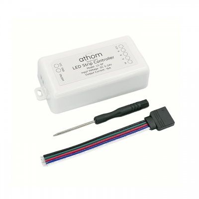 LED strip controller with WiFi interface and TASMOTA software allows to control RGBW, max. 16A, power 5-12VDC
